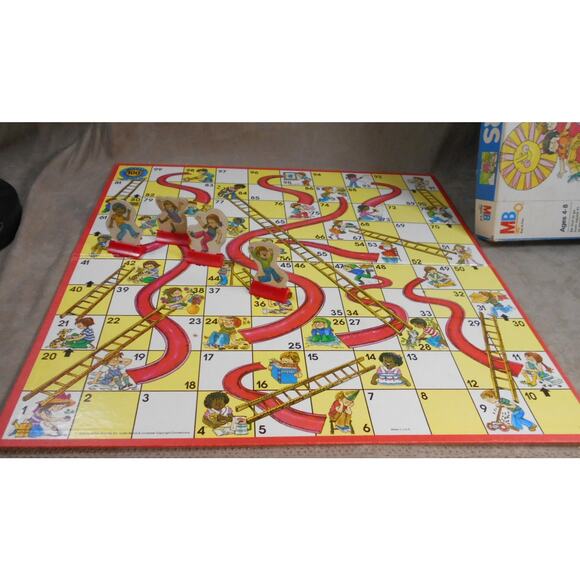 Vintage 1978 Chutes and Ladders Milton Bradley #4555 Complete - Picture 5 of 14